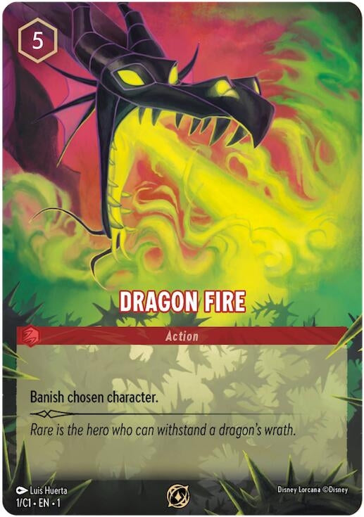 Image for Dragon Fire (Disney Lorcana Promo Cards) (1) - Disney Lorcana