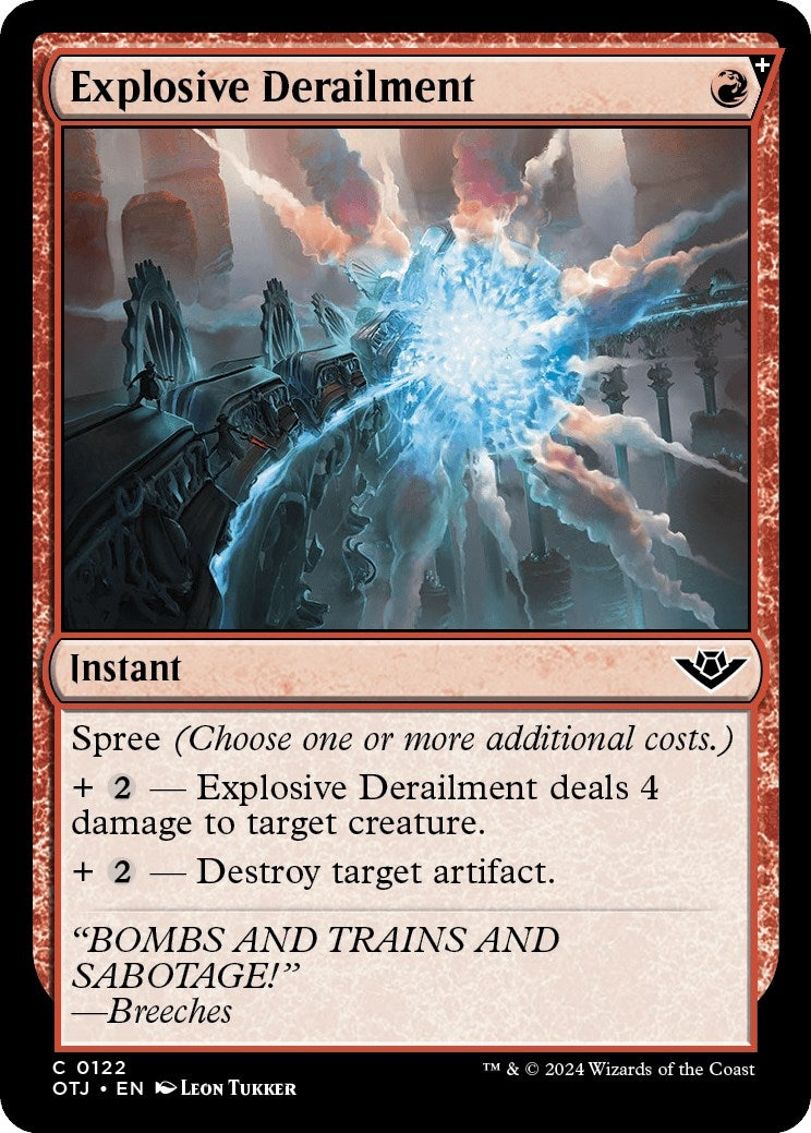 Image for Explosive Derailment (Outlaws of Thunder Junction) (122) - Magic: The Gathering