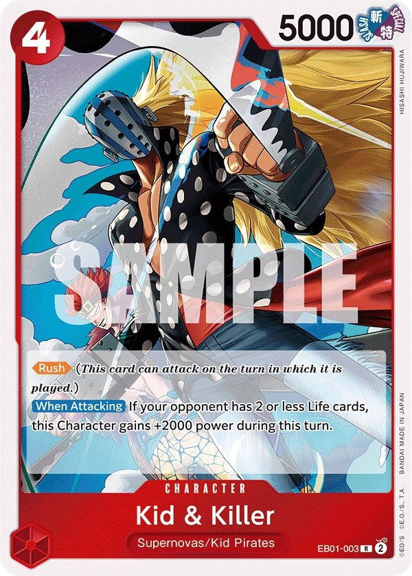 Image for Kid & Killer (Extra Booster: Memorial Collection) (EB01-003) - One Piece Card Game