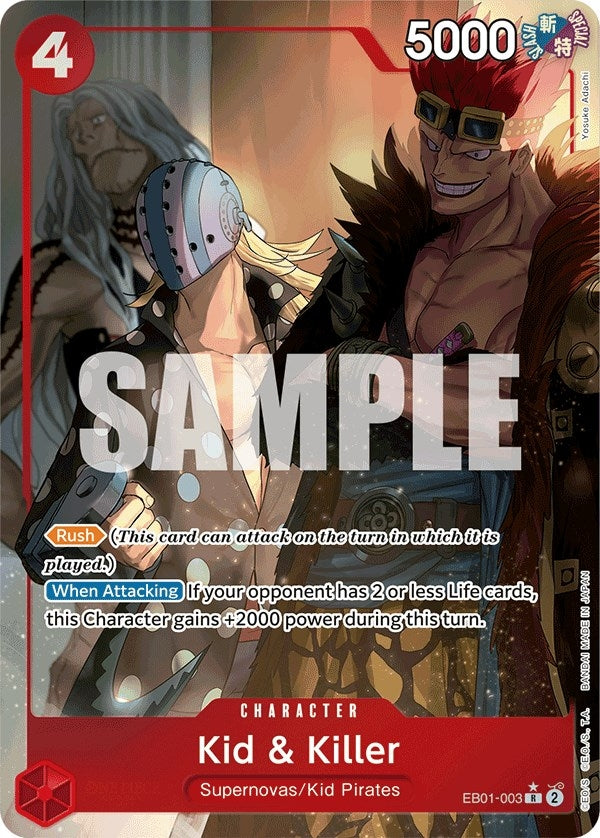 Image for Kid & Killer (Alternate Art) (Extra Booster: Memorial Collection) (EB01-003) - One Piece Card Game