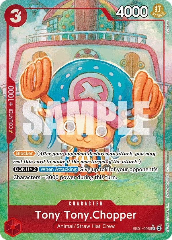 Image for Tony Tony.Chopper (Alternate Art) (Extra Booster: Memorial Collection) (EB01-006) - One Piece Card Game