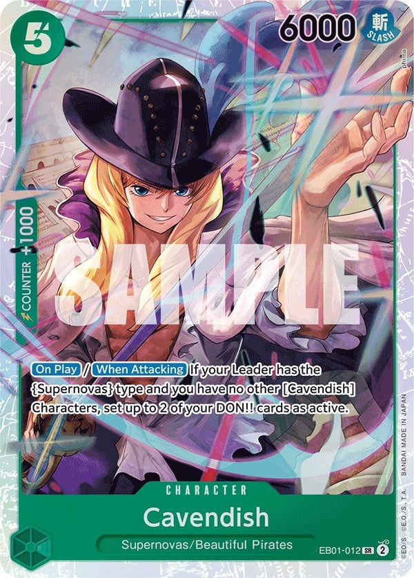 Image for Cavendish (Extra Booster: Memorial Collection) (EB01-012) - One Piece Card Game