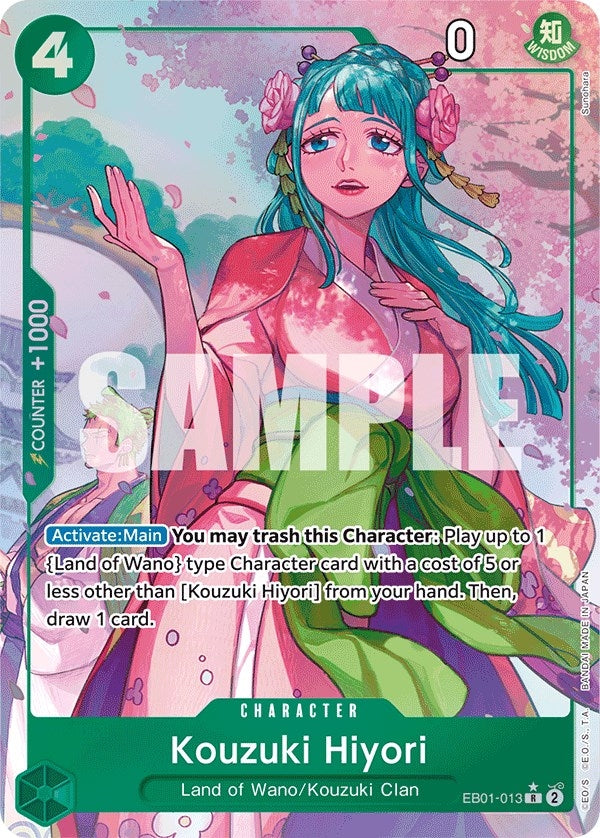 Image for Kouzuki Hiyori (Alternate Art) (Extra Booster: Memorial Collection) (EB01-013) - One Piece Card Game
