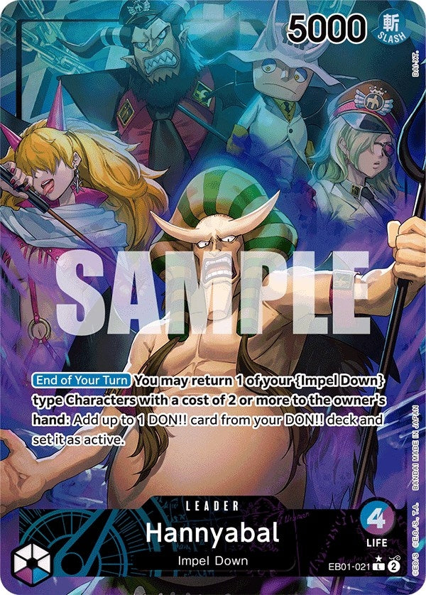 Image for Hannyabal (Alternate Art) (Extra Booster: Memorial Collection) (EB01-021) - One Piece Card Game