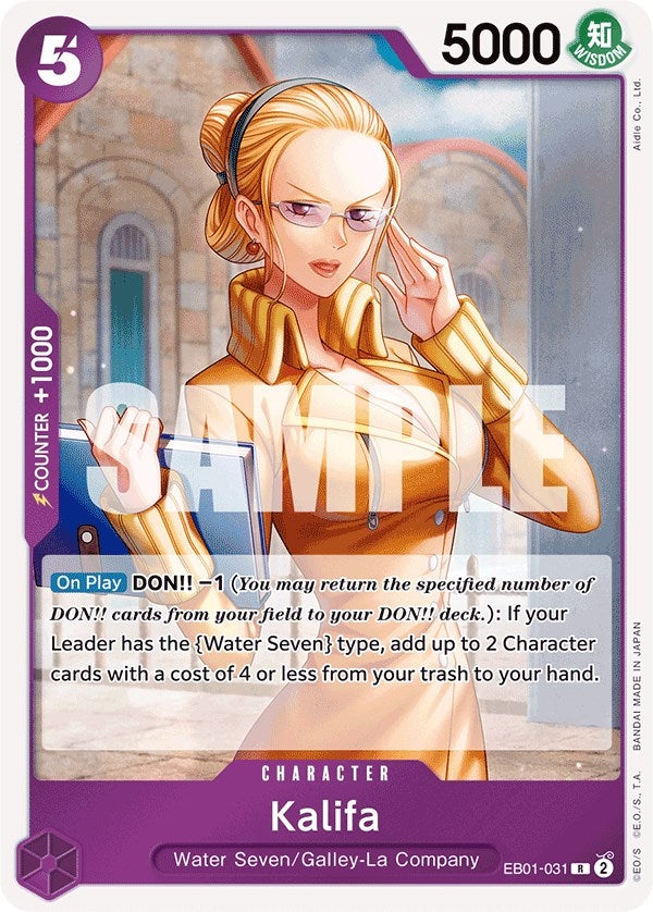 Image for Kalifa (Extra Booster: Memorial Collection) (EB01-031) - One Piece Card Game