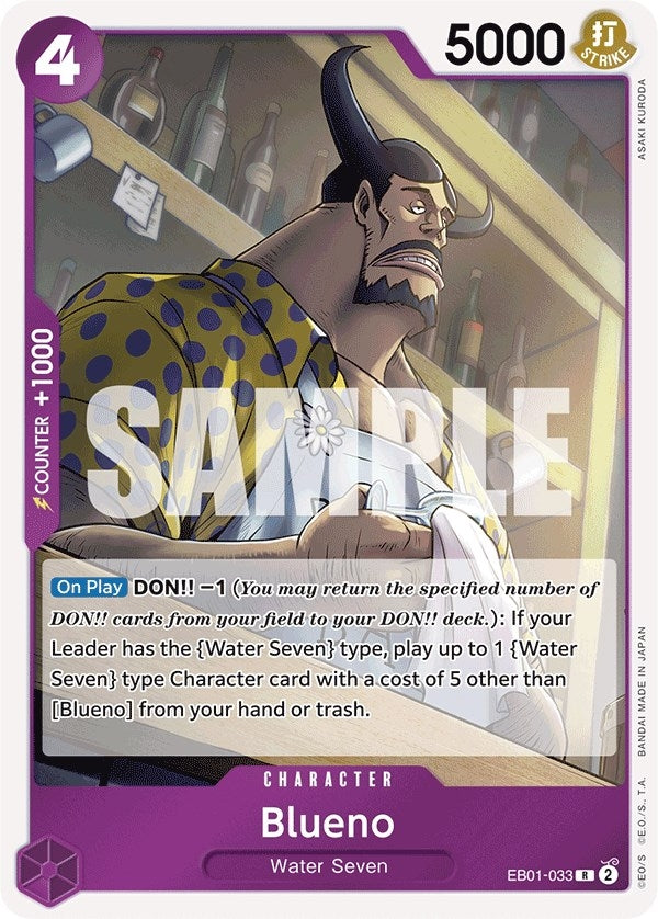 Image for Blueno (033) (Extra Booster: Memorial Collection) (EB01-033) - One Piece Card Game