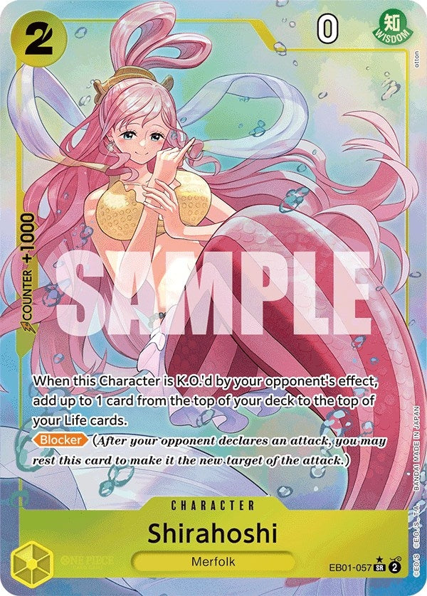 Image for Shirahoshi (Alternate Art) (Extra Booster: Memorial Collection) (EB01-057) - One Piece Card Game