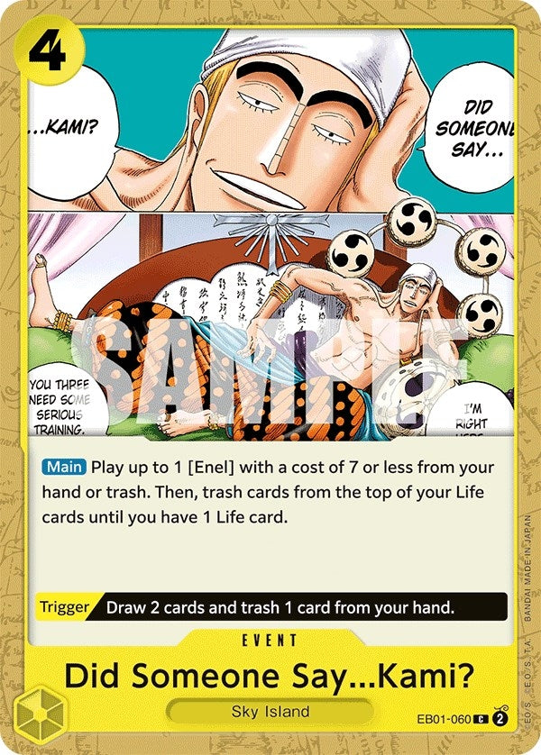 Image for Did Someone Say...Kami? (Extra Booster: Memorial Collection) (EB01-060) - One Piece Card Game