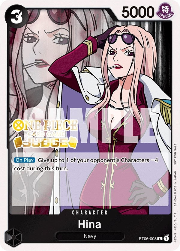Image for Hina (Judge Pack Vol. 3) (One Piece Promotion Cards) (ST06-008) - One Piece Card Game