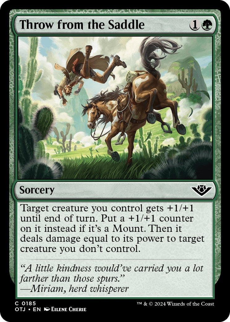 Image for Throw from the Saddle (Outlaws of Thunder Junction) (185) - Magic: The Gathering
