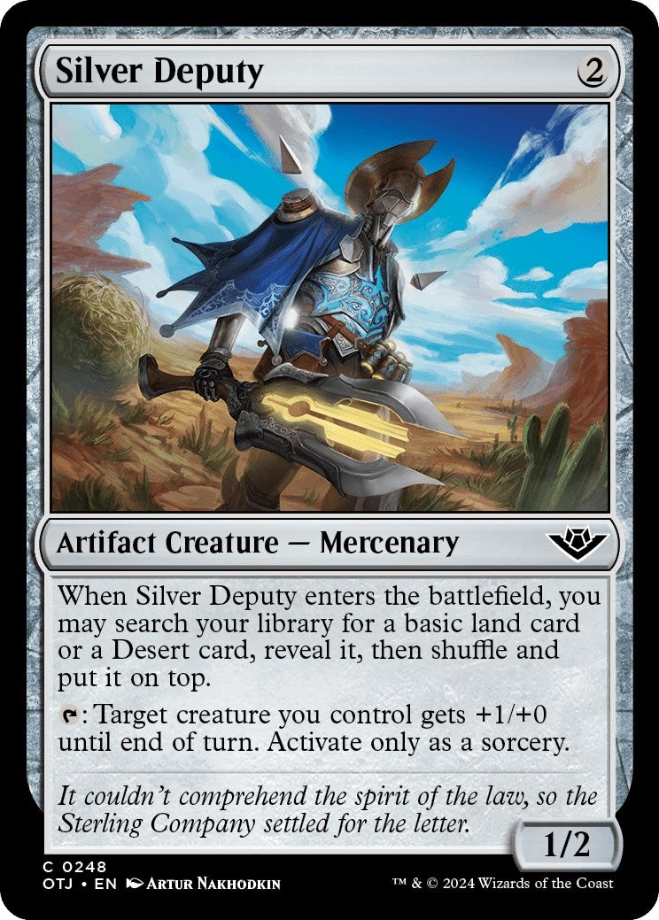 Image for Silver Deputy (Outlaws of Thunder Junction) (248) - Magic: The Gathering