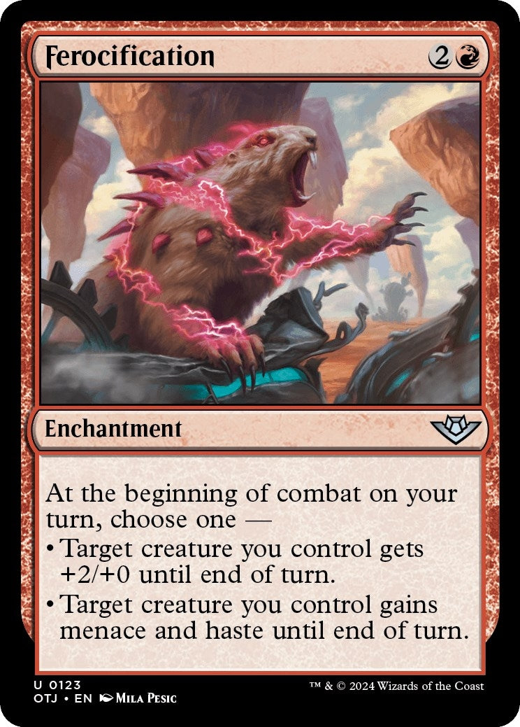 Image for Ferocification (Outlaws of Thunder Junction) (123) - Magic: The Gathering