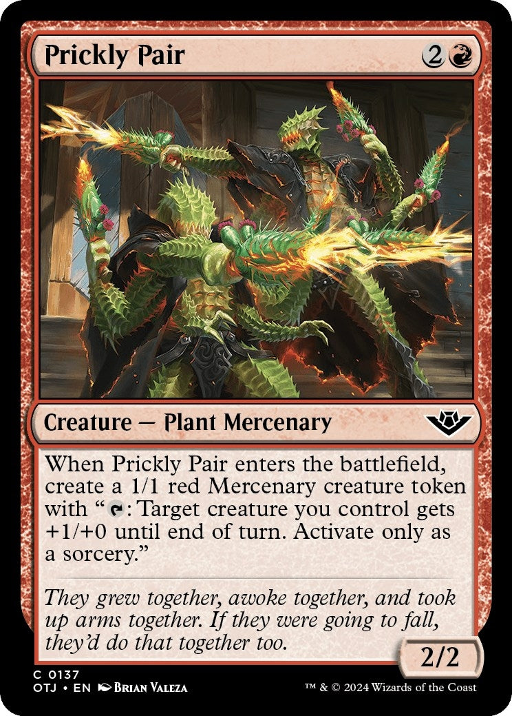 Image for Prickly Pair (Outlaws of Thunder Junction) (137) - Magic: The Gathering