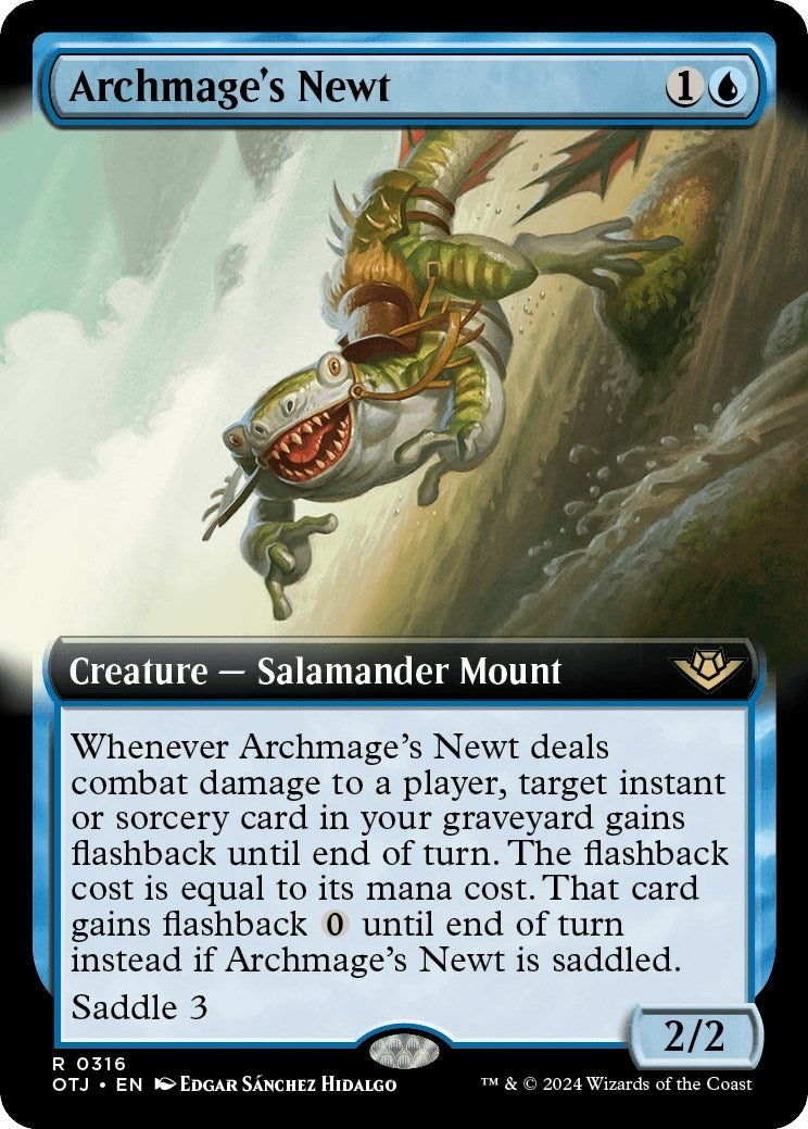Image for Archmage's Newt (Extended Art) (Outlaws of Thunder Junction) (316) - Magic: The Gathering