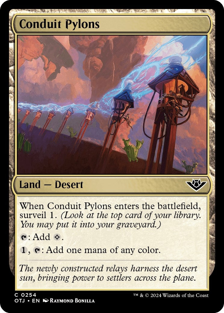 Image for Conduit Pylons (Outlaws of Thunder Junction) (254) - Magic: The Gathering