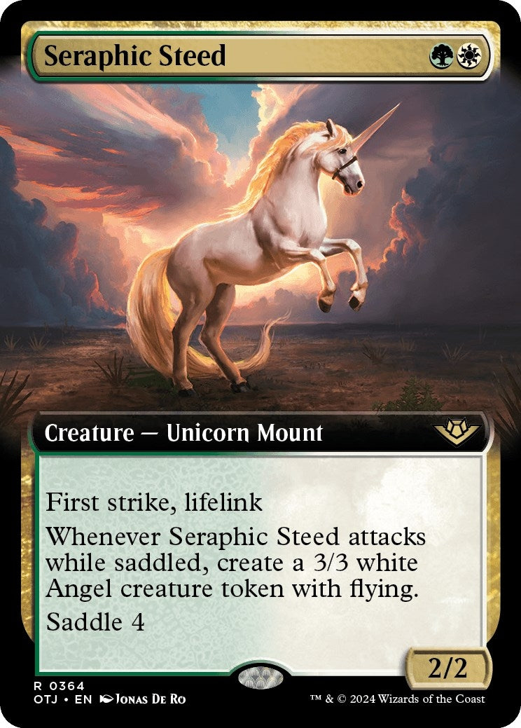 Image for Seraphic Steed (Extended Art) (Outlaws of Thunder Junction) (364) - Magic: The Gathering