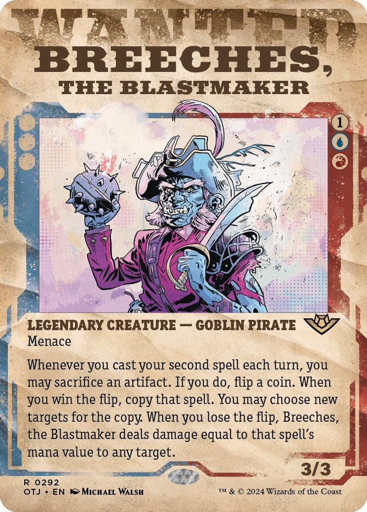 Image for Breeches, the Blastmaker (Showcase) (Outlaws of Thunder Junction) (292) - Magic: The Gathering