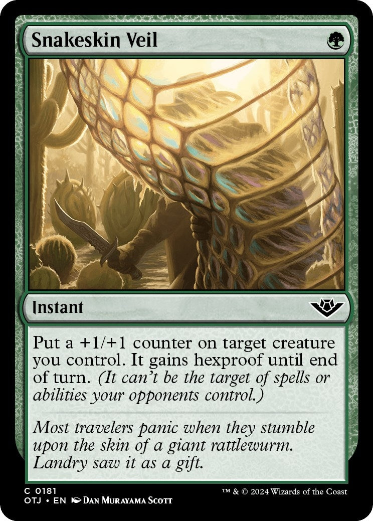 Image for Snakeskin Veil (Outlaws of Thunder Junction) (181) - Magic: The Gathering