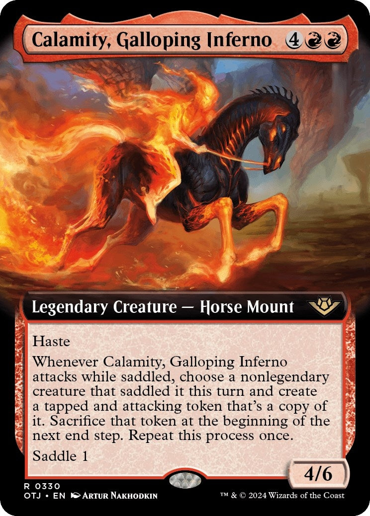 Image for Calamity, Galloping Inferno (Extended Art) (Outlaws of Thunder Junction) (330) - Magic: The Gathering