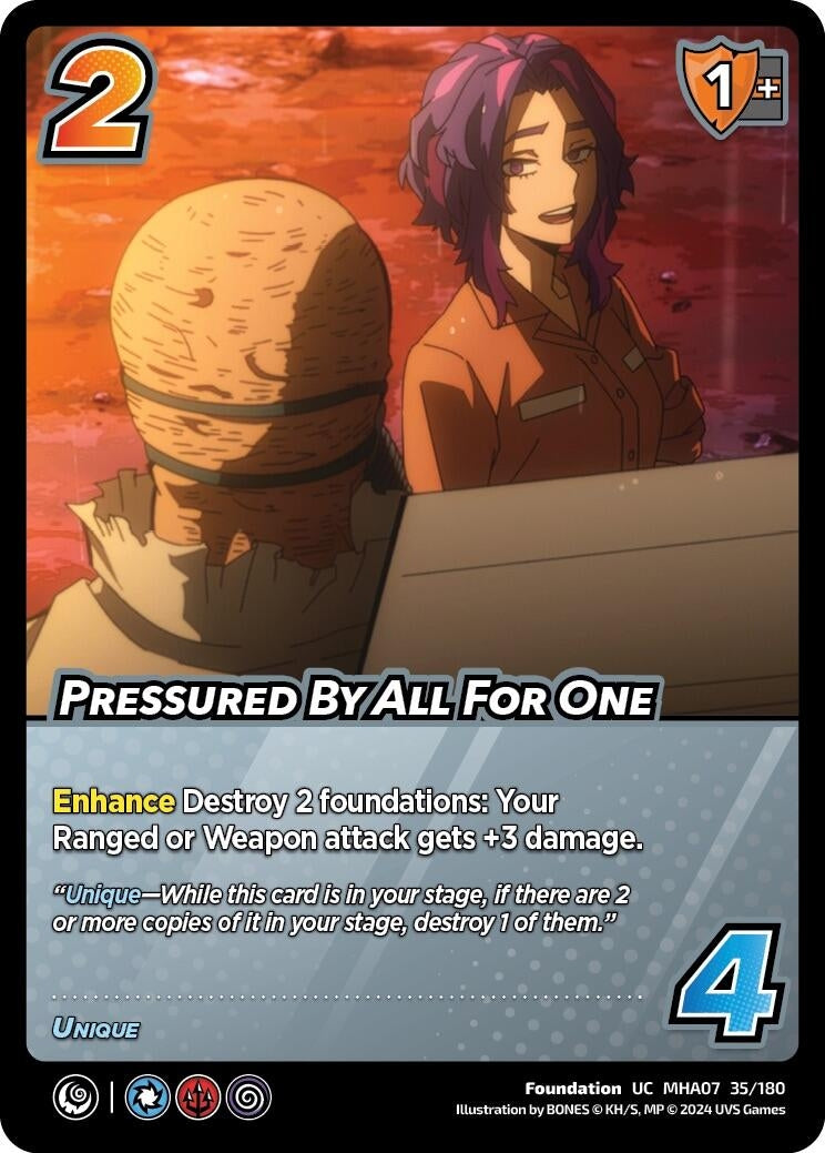 Image for Pressured By All For One (UniVersus: My Hero Academia: Girl Power) (35/180) - UniVersus