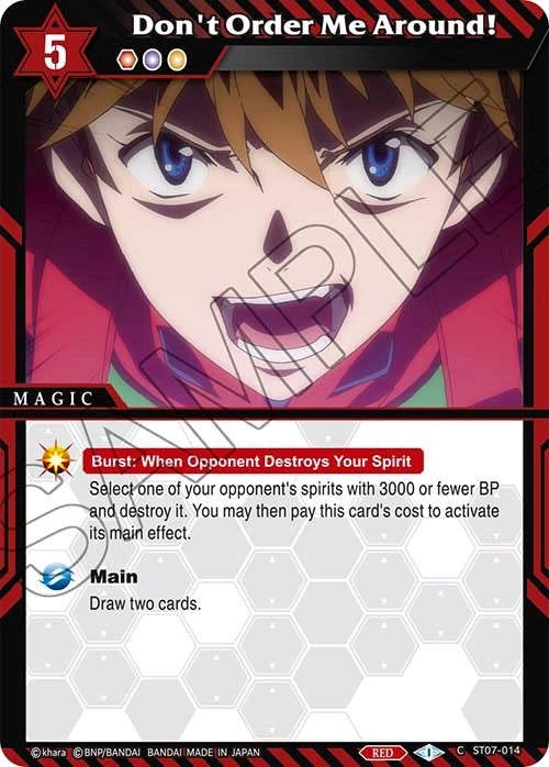 Image for Don't Order Me Around! (Starter Deck 07: Destined Assault) (ST07-014) - Battle Spirits Saga