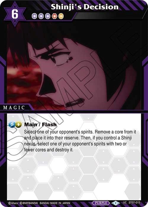Image for Shinji's Decision (Starter Deck 07: Destined Assault) (ST07-015) - Battle Spirits Saga