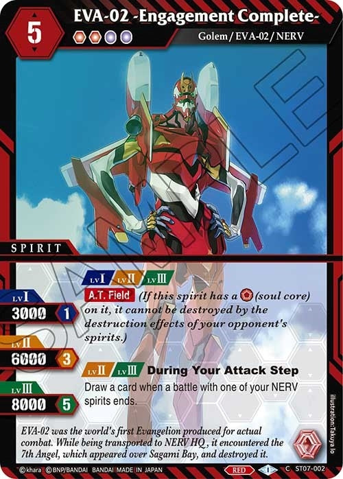 Image for EVA-02 -Engagement Complete- (Starter Deck 07: Destined Assault) (ST07-002) - Battle Spirits Saga