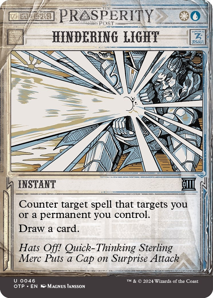 Image for Hindering Light (Outlaws of Thunder Junction: Breaking News) (46) - Magic: The Gathering