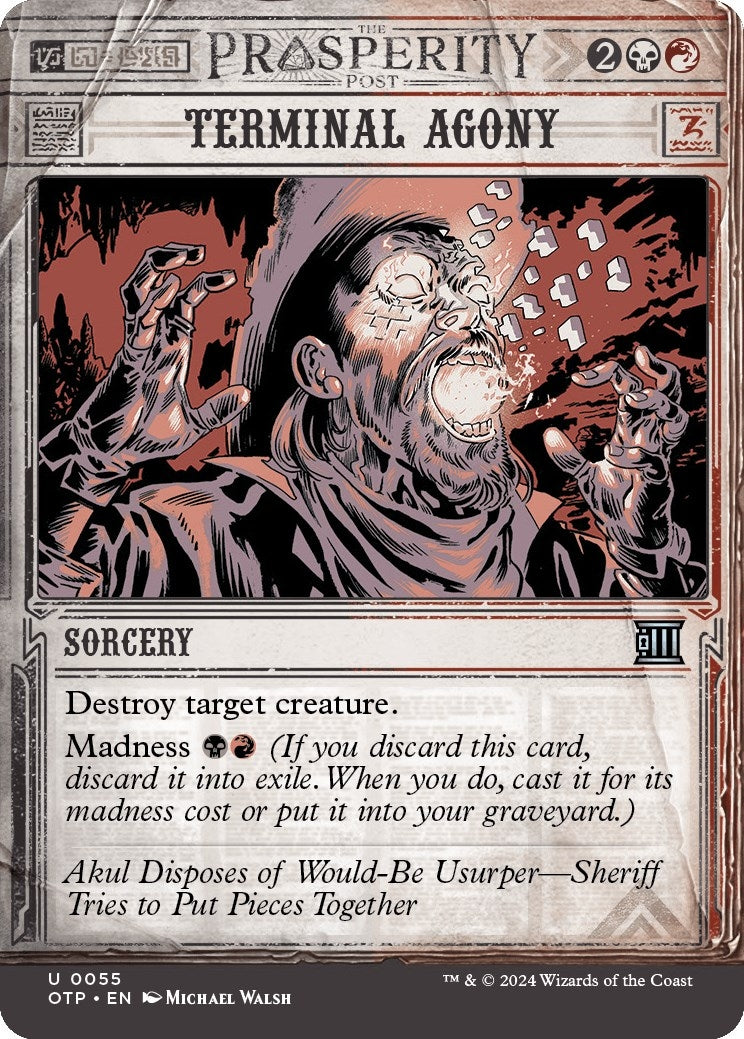 Image for Terminal Agony (Outlaws of Thunder Junction: Breaking News) (55) - Magic: The Gathering