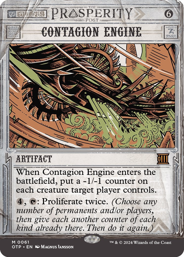 Image for Contagion Engine (Outlaws of Thunder Junction: Breaking News) (61) - Magic: The Gathering