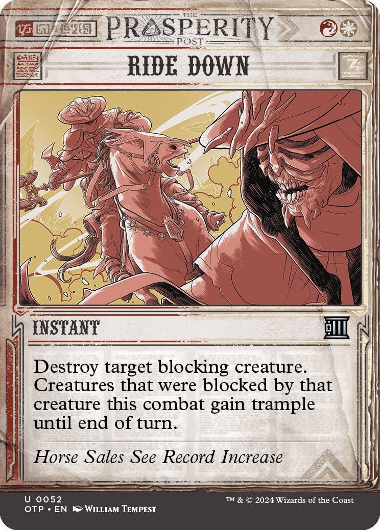 Image for Ride Down (Outlaws of Thunder Junction: Breaking News) (52) - Magic: The Gathering