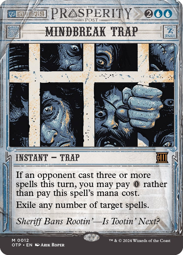 Image for Mindbreak Trap (Outlaws of Thunder Junction: Breaking News) (12) - Magic: The Gathering