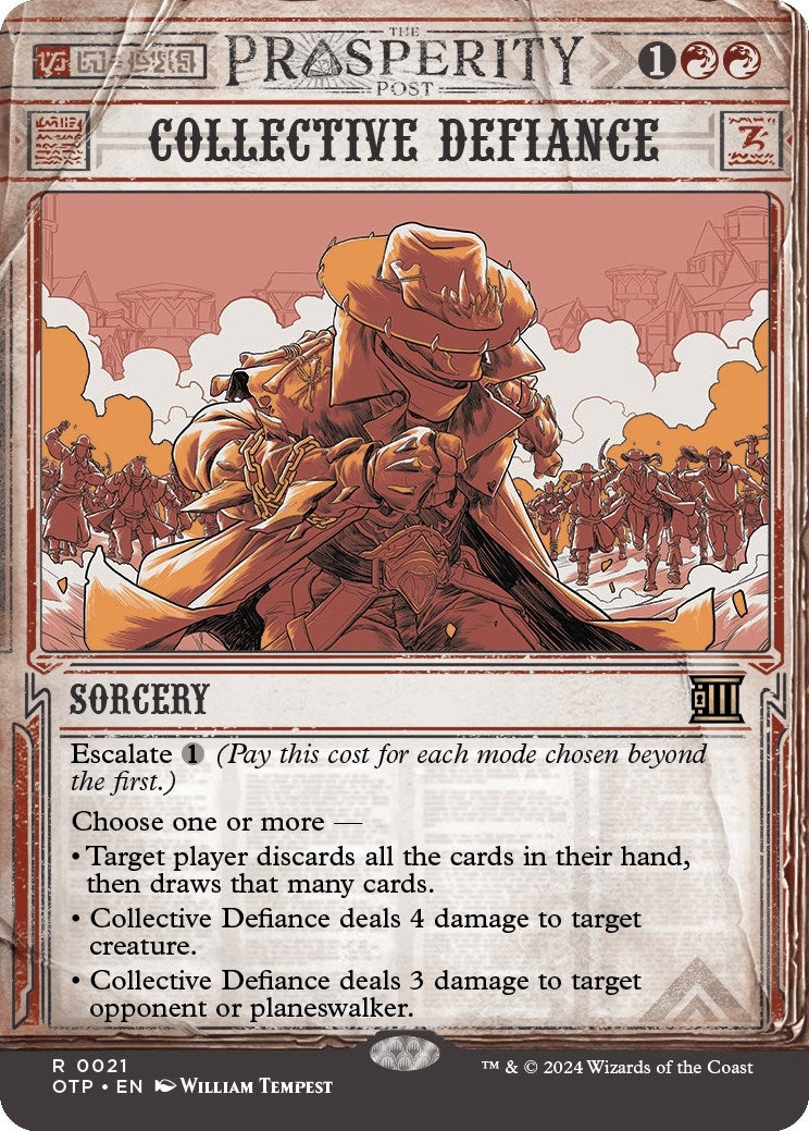 Image for Collective Defiance (Outlaws of Thunder Junction: Breaking News) (21) - Magic: The Gathering