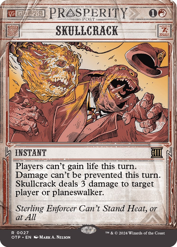 Image for Skullcrack (Outlaws of Thunder Junction: Breaking News) (27) - Magic: The Gathering