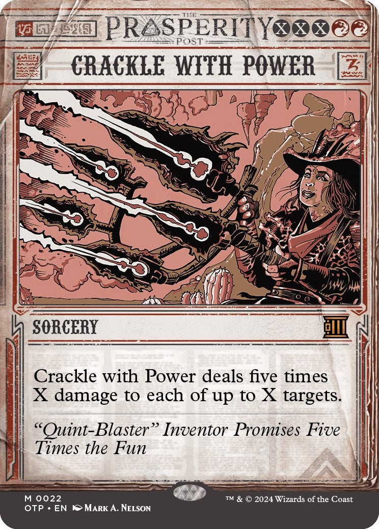 Image for Crackle with Power (Outlaws of Thunder Junction: Breaking News) (22) - Magic: The Gathering