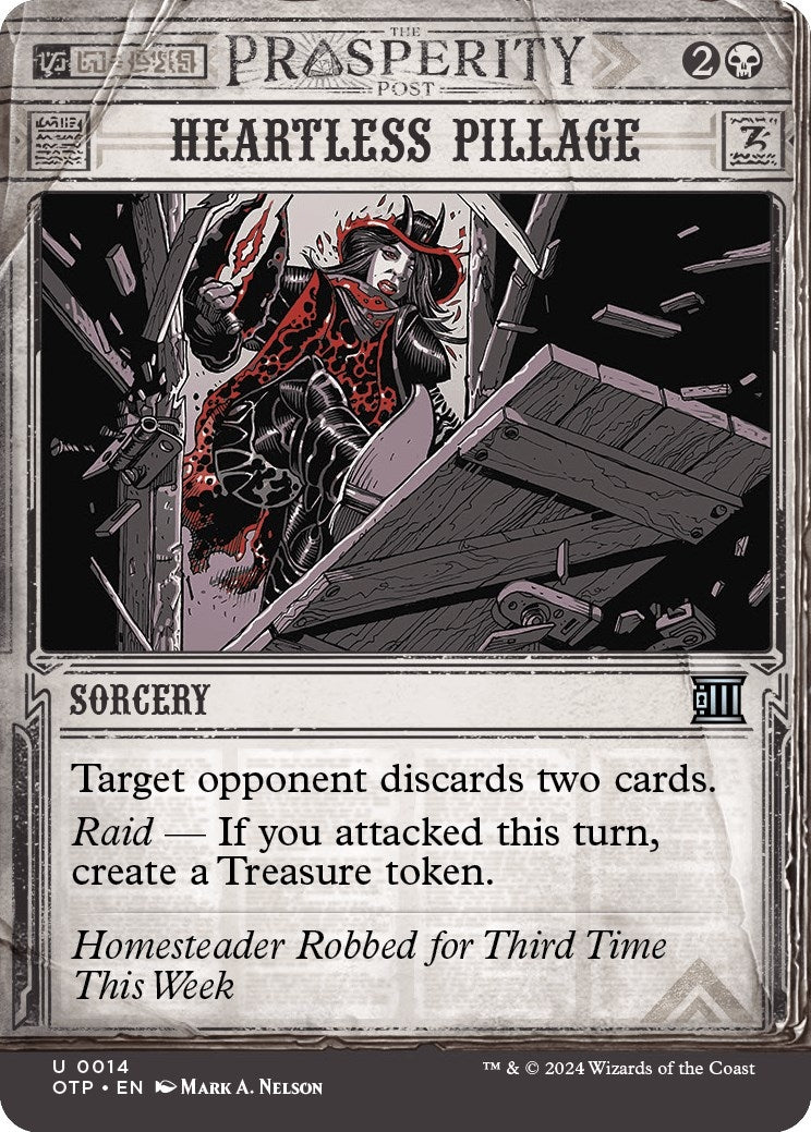 Image for Heartless Pillage (Outlaws of Thunder Junction: Breaking News) (14) - Magic: The Gathering