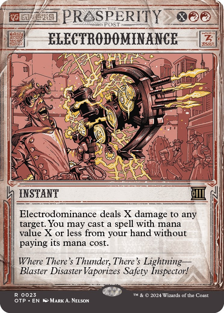 Image for Electrodominance (Outlaws of Thunder Junction: Breaking News) (23) - Magic: The Gathering