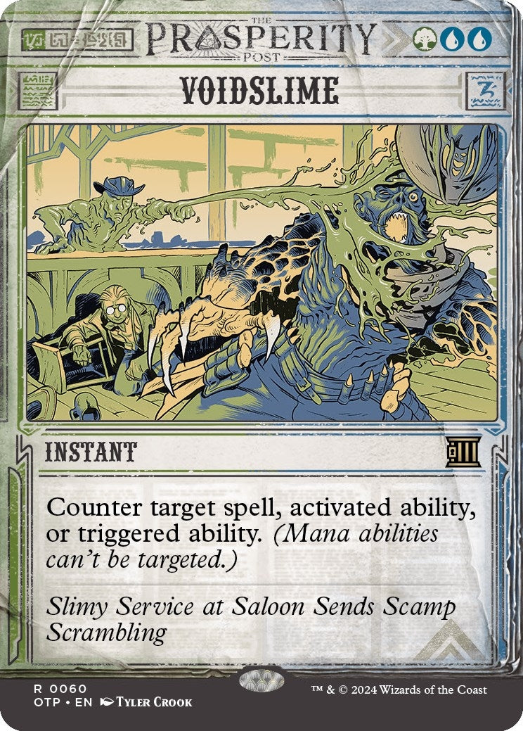 Image for Voidslime (Outlaws of Thunder Junction: Breaking News) (60) - Magic: The Gathering