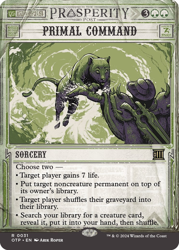 Image for Primal Command (Outlaws of Thunder Junction: Breaking News) (31) - Magic: The Gathering