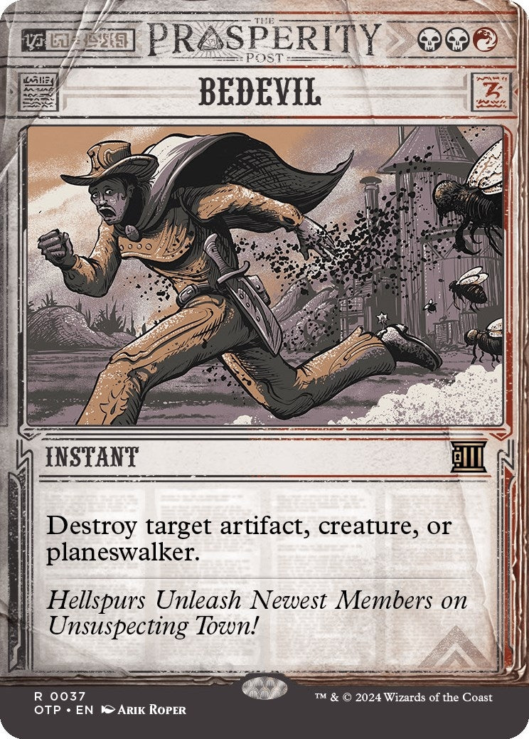 Image for Bedevil (Outlaws of Thunder Junction: Breaking News) (37) - Magic: The Gathering
