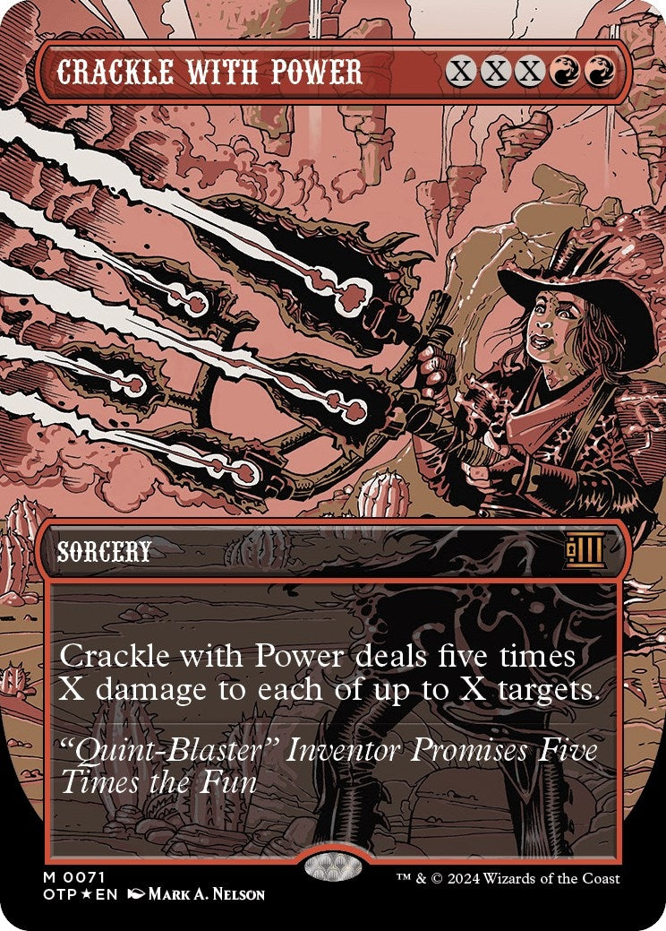 Image for Crackle with Power (Textured Foil) (Outlaws of Thunder Junction: Breaking News) (71) - Magic: The Gathering
