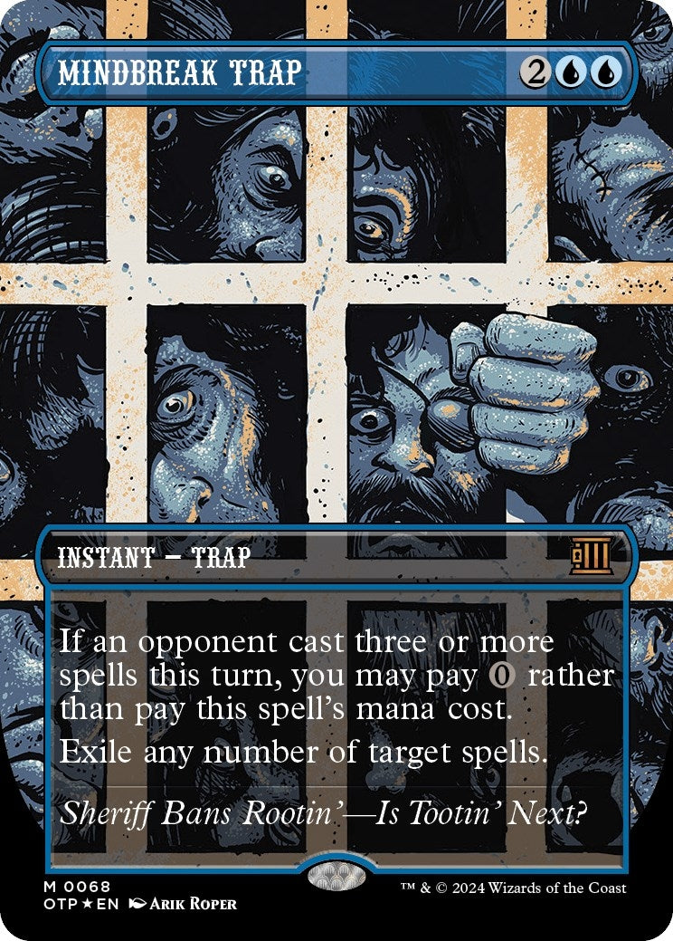 Image for Mindbreak Trap (Textured Foil) (Outlaws of Thunder Junction: Breaking News) (68) - Magic: The Gathering