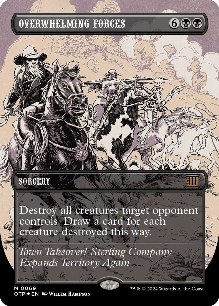 Image for Overwhelming Forces (Textured Foil) (Outlaws of Thunder Junction: Breaking News) (69) - Magic: The Gathering