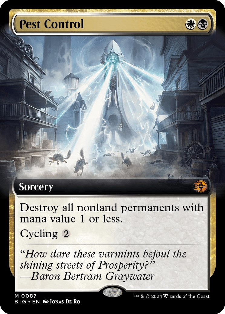 Image for Pest Control (Extended Art) (Outlaws of Thunder Junction: The Big Score) (87) - Magic: The Gathering