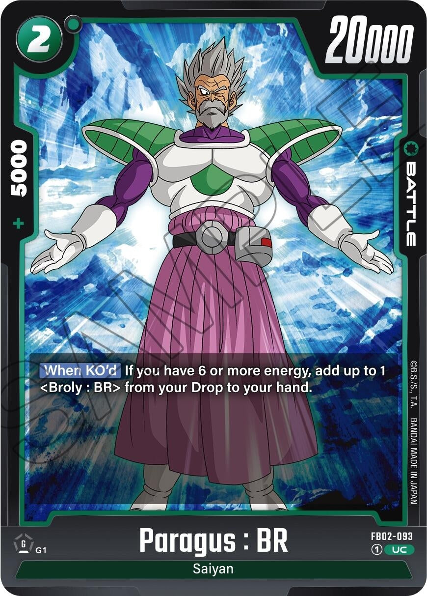 Image for Paragus : BR (Blazing Aura) (FB02-093) - Dragon Ball Super: Fusion World