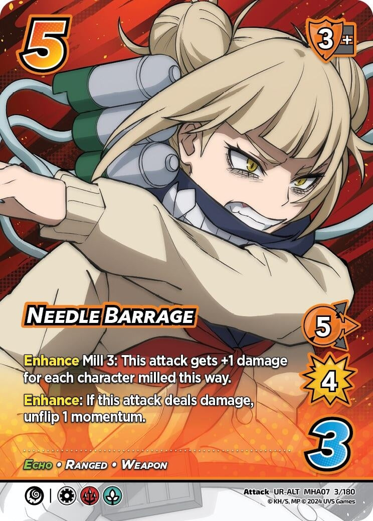 Image for Needle Barrage (Alternate Art) (UniVersus: My Hero Academia: Girl Power) (3/180) - UniVersus