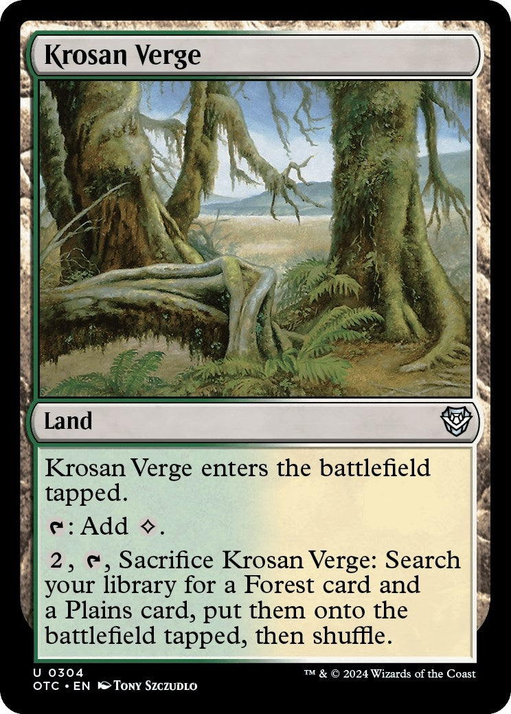 Image for Krosan Verge (Commander: Outlaws of Thunder Junction) (304) - Magic: The Gathering