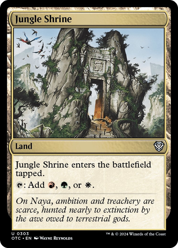 Image for Jungle Shrine (Commander: Outlaws of Thunder Junction) (303) - Magic: The Gathering