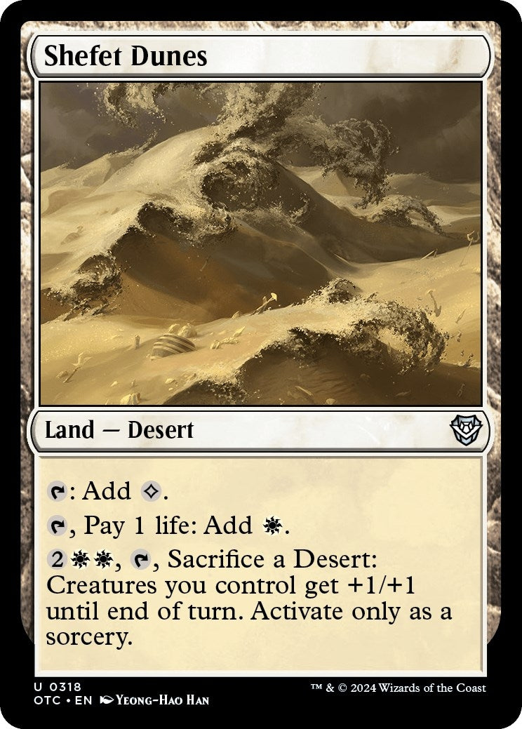 Image for Shefet Dunes (Commander: Outlaws of Thunder Junction) (318) - Magic: The Gathering