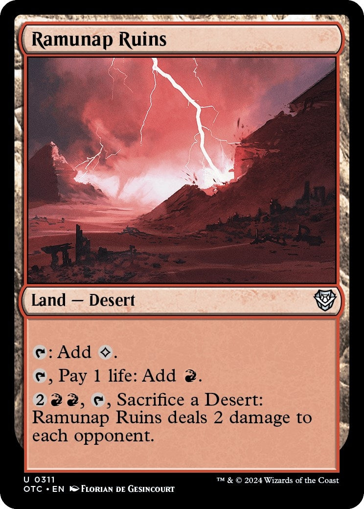Image for Ramunap Ruins (Commander: Outlaws of Thunder Junction) (311) - Magic: The Gathering
